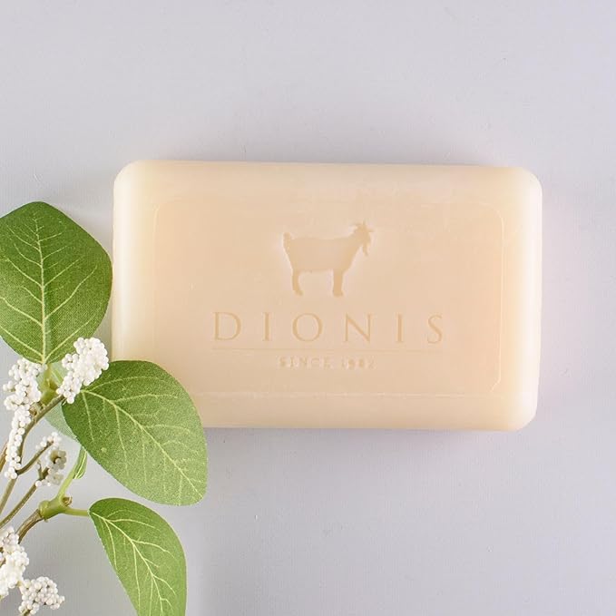 Dionis Goat Milk Unscented Moisturizing Bar Soap for Sensitive Skin 6 oz (Pack of 1)