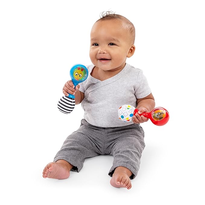 Baby Einstein Shake & Groove Toy Maracas Instrument Toy, for Ages 3+ Months and Up
