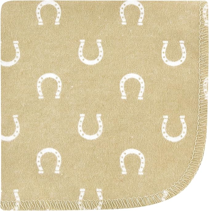 Hudson Baby Unisex Baby Flannel Cotton Washcloths, Cowboy 10 Pack, One Size