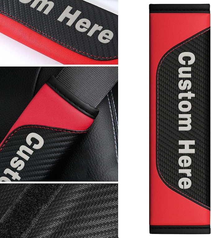 Customizable Seat Belt Cover Pad, Soft and Cute Design for Car Safety, for Children and Autism Support