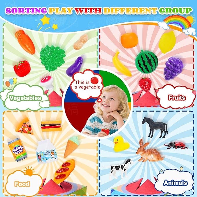 Enjoyjoy Mystery Box - 58 PCS Speech Therapy Materials Alphabet Toys Montessori Sensory, Preschool Learning Sorting Games with Mystery Boxes for Toddlers Ages 3-6, Ideal Christmas Birthday Gifts