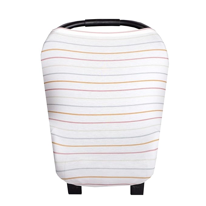 Copper Pearl Multi-Use Cover: Car Seat Covers, Nursing Cover, and Stroller Cover for Sun - Stretchy Fabric, All-Season Use, Stylish Designs, Easy Access for Moms - Piper