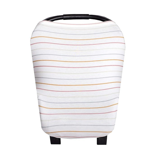 Copper Pearl Multi-Use Cover: Car Seat Covers, Nursing Cover, and Stroller Cover for Sun - Stretchy Fabric, All-Season Use, Stylish Designs, Easy Access for Moms - Piper
