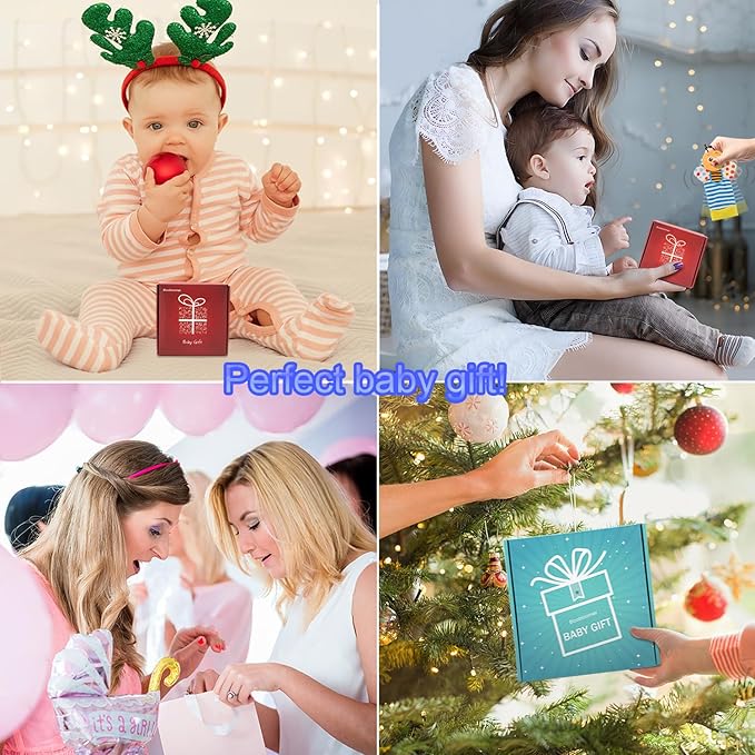 Bloobloomax Baby Rattles Toys for 0-12 Month, Infant Girl Boy Toys for Babies 3-6 Months, Newborn Hand & Foot Toys for 0 to 9 Months, Baby Shower Gifts Set with Wrist Rattle Socks