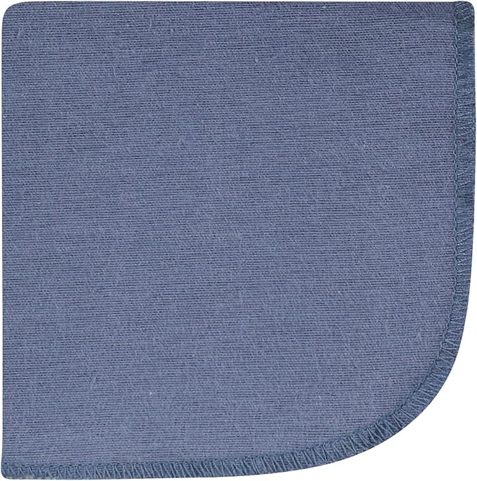Hudson Baby Unisex Baby Flannel Cotton Washcloths, Pink Blue Pretty Floral 12 Pack, One Size