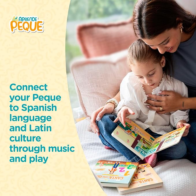 Aprende Peque Dance & Play Musical Sound Book for Toddlers Ages 1–4 | Canta con Isa: Canciones para Bailar | Interactive Spanish Music for Kids | 6 Songs