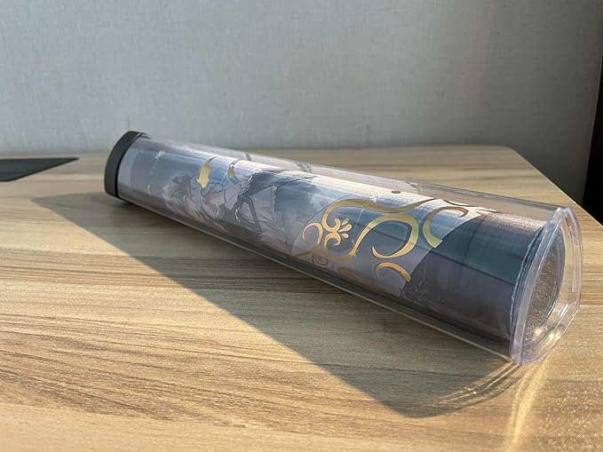 1 PCS Playmat Tube Prism-Shaped Playmat Tube for MTG ygo DTCG playmat Will Not Roll Off Surface (1 pcs)