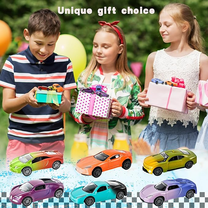 6 Pcs Color Changing Cars Color Change Bath Toys Cars Toy in Water Vehicles Toy for Kids Toddlers Car Goodie Bags Fillers Party Favors