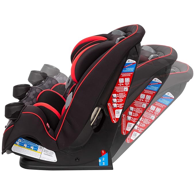 Disney Grow and Go Convertible Car Seat, Rear Facing 5-40 pounds, Forward Facing 30-65 pounds, Booster 40-100 lbs, Convert from Infant to Toddler, Simply Mickey