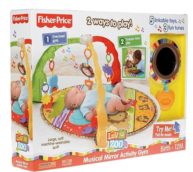 Fisher-Price Luv U Zoo Musical Mirror Activity Gym