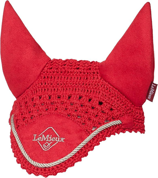 LeMieux Hobby Horse Ear Bonnet - Chilli Red - Suitable for Ages 3+