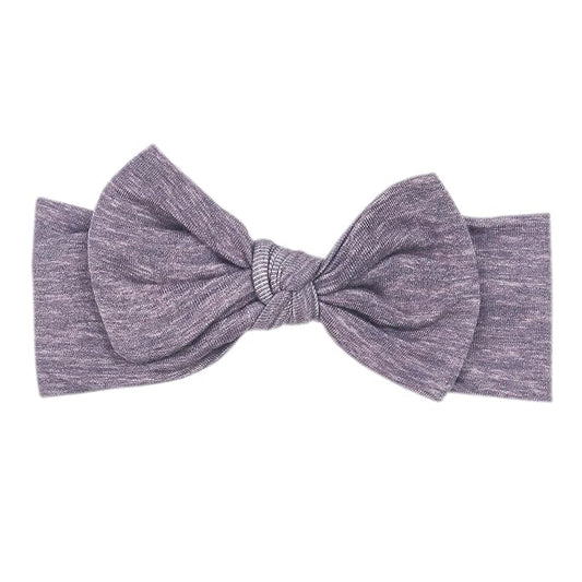 Copper Pearl Baby Bows: Stylish Headbands for Baby Girls, Premium Soft and Stretchy Baby Headbands, Perfect for Newborns, Trendy Designs - Violet
