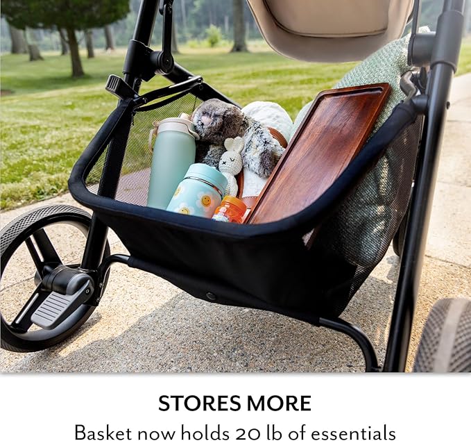 Evenflo Pivot NXT Travel System with LiteMax NXT Infant Car Seat (Latte Tan)
