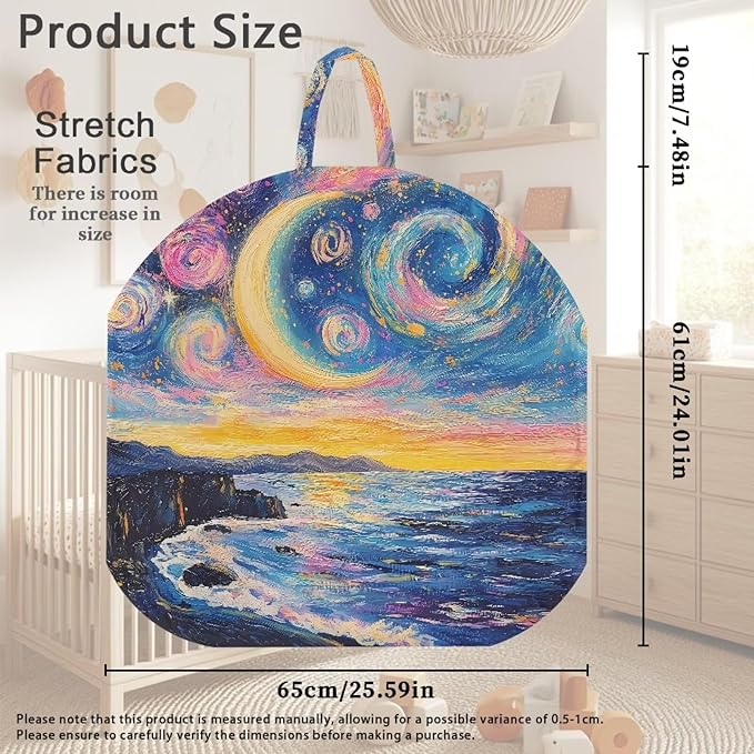 Newborn Lounger Cover, Moon Reusable Newborn Lounger Cover Comfortable Baby Lounger Covers Soft Newborn Lounger Cover for Baby Boys and Girls