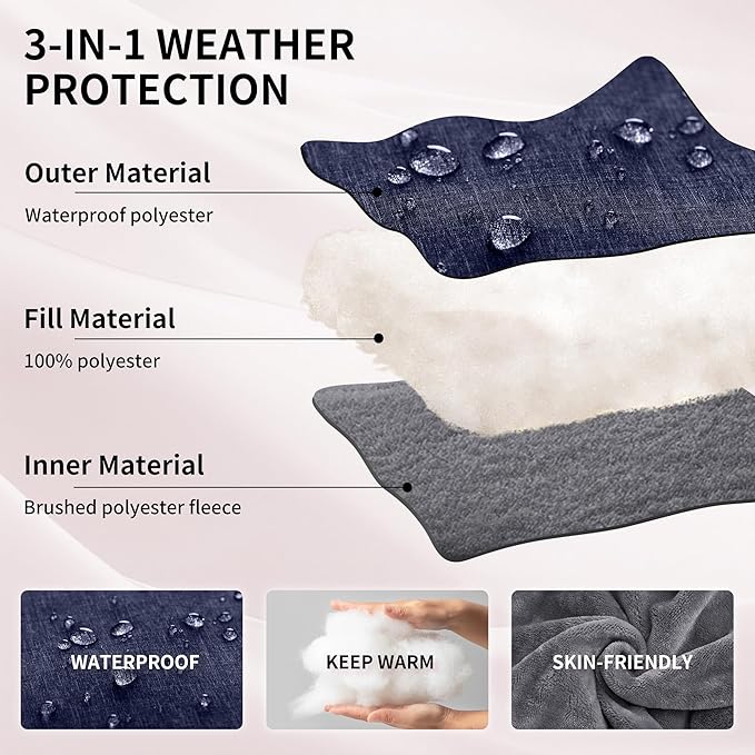 Miracle Baby Bunting Bag for Stroller, Warm Fleece Footmuff with Zippers, Convertible Infant Toddler Sleeping Bag Blanket for Boys Girls