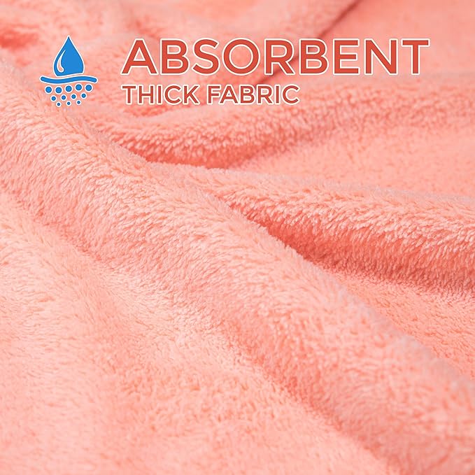 Ioly's Hooded Baby Bath Towels for Newborn Essentials 41" x 41" (Large) Kid Towel with Hood for Babies Toddler Infant Baby Towels with Hood Cosas para Bebes recien nacidos Baby Bath Items (Orange)