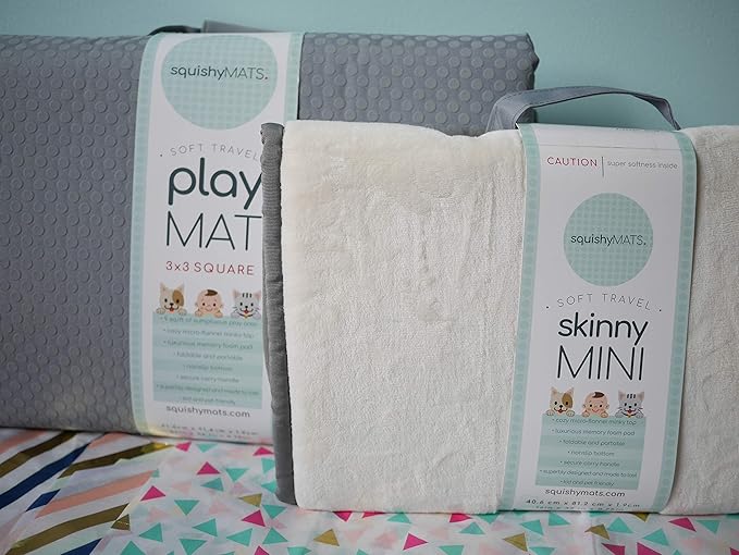 The Little Squishy Activity Surface, Infant Floor Pad, Soft Cushioned Play Area, Washable Child Movement Mat, Non Slip Base Design, Portable Use Option, 36" x 36"