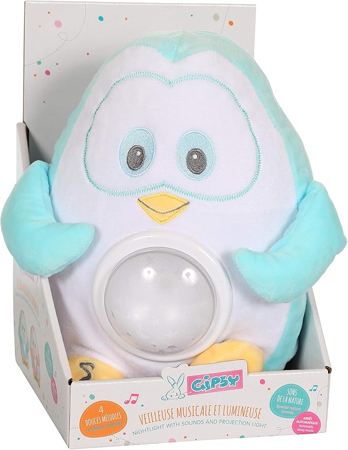 Penguin Musical Night Light Green