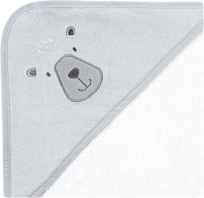 Hudson Baby Unisex Baby Animal Hooded Towel 3pk and 15 Washcloths, Woodland, One Size