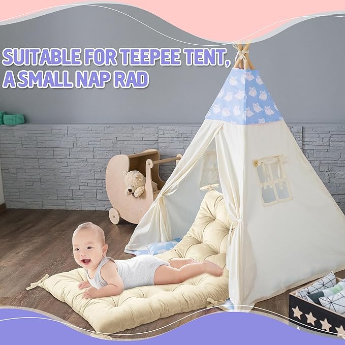 ROYALAY Premium Climbing Arch Cushion for Kids, Arch Cushion Floor Cushion Toddler Nap Mat (43 * 20 * 3 inch, Apricot)