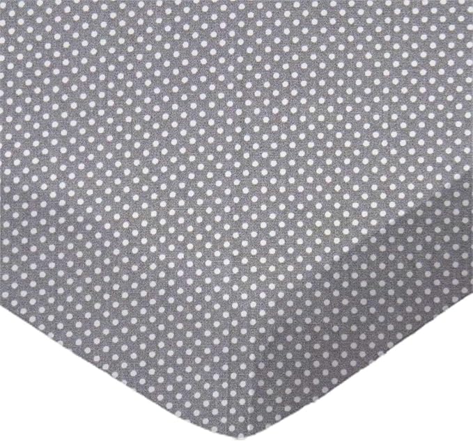 SheetWorld Baby Fitted Square Play Yard Sheet Fits Joovy 38 x 38 inches, 100% Cotton Woven Sheet, Unisex Boy Girl, Pindots Gray, Made in USA