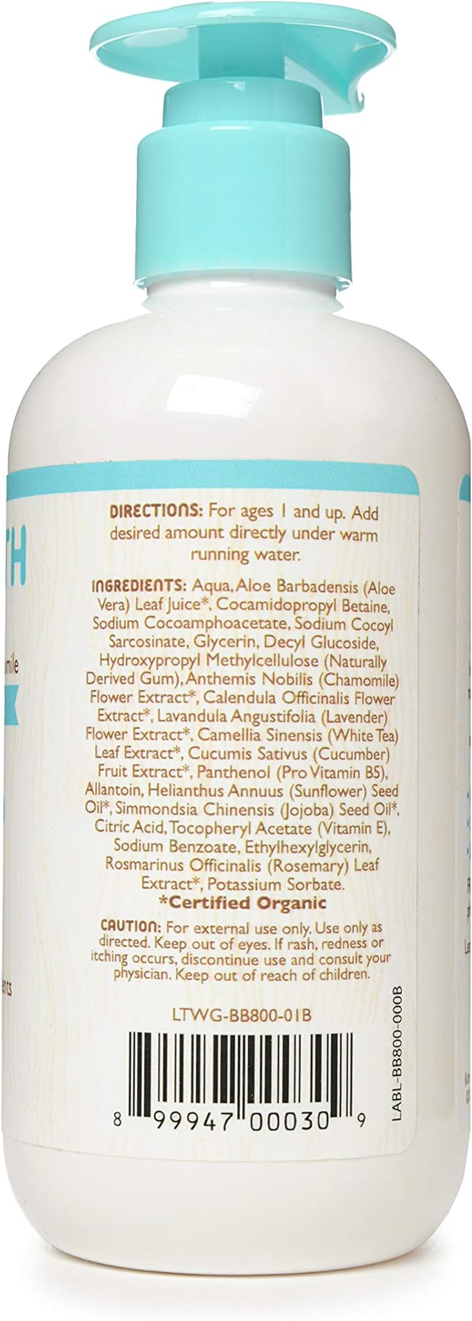 Little Twig Bubble Bath, Natural Plant Derived Formula, Fragrance Free, 8.5 fl oz.