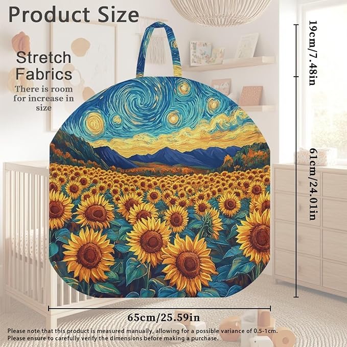 Newborn Lounger Cover, Sunflower Comfortable Soft Snug Infant Lounger Slipcovers Waterproof Stretch Baby Lounger Cover for Most Baby Boys and Girls