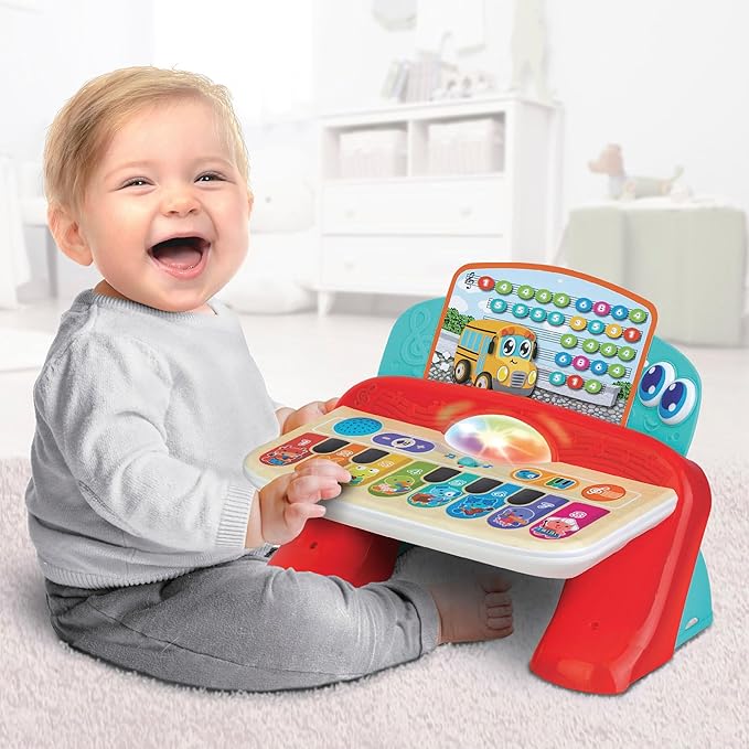 Winfun Children's Piano, Toys with Baby Music, Includes Sheet Music, Light and Sound, Touch Buttons, Musical Toy, Baby Gifts 1 Year, 47258