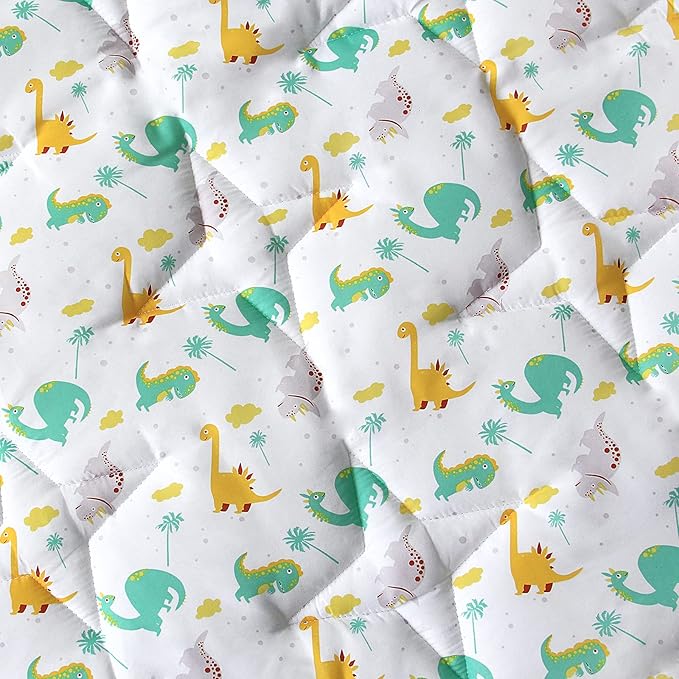 Hexagon Playpen Mat, Dinosaur Print Baby Playmat Kids Tent Mat Hexagon Rug Mat Suitable for Regalo My Play Portable Play Yard Six Pannel Playpen