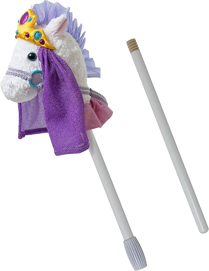 Mary Meyer Hobby Horse Toy Fancy Prancer Stick Horses, 33-Inches Tall, Princess Pony