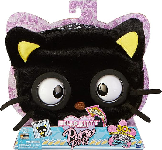 Purse Pets Chococat Interactive Shoulder Bag with 30+ Sounds, Eye Flashes, Reactions and Music, from 5 Years