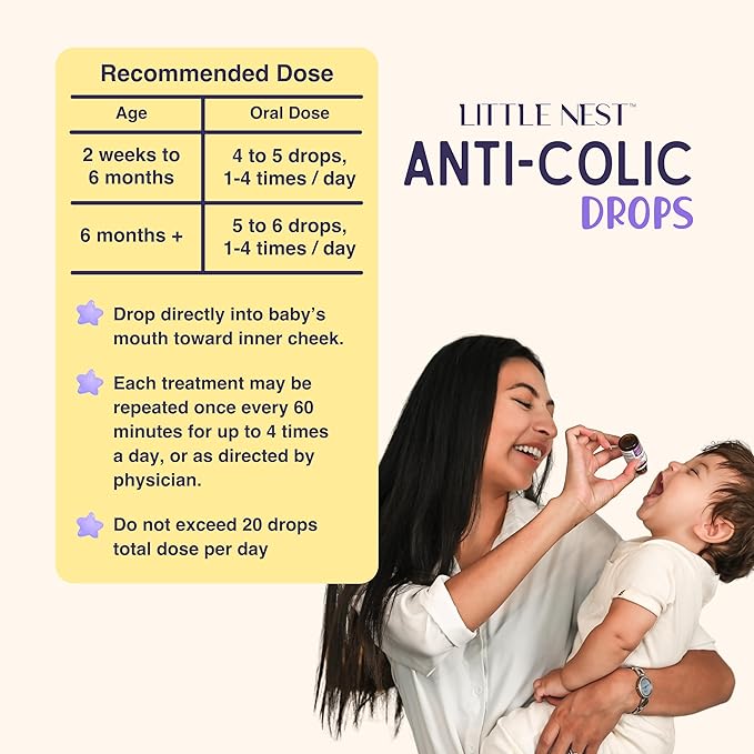 Anti-Colic Drops | 100% Natural Clean & Safe, Up to 72 doses of Infant Colic Relief for Newborns and Babies