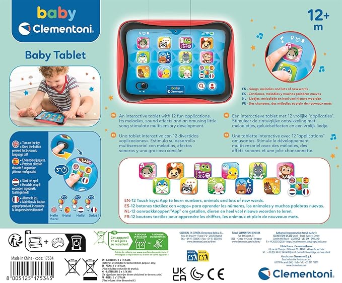 CLEMENTONI -17534-BABY Tablet (LOC1) -K-