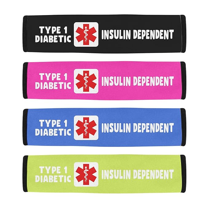 Type 1 Diabetic Insulin Dependent Custom Color Size Medical Car Seat Belt Cover for Adults Girls and Boys Seatbelt Belt Strap Shoulder Pad for a Driving 75