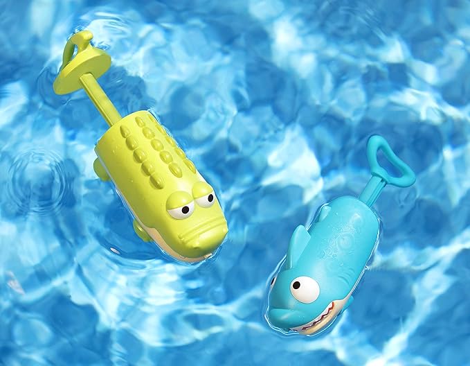 B. toys – Splishin’ Splash Animal Water Squirts Duo Pack – Fun Summer Bath Toys for Kids, Outdoor Water Play for Toddlers 18+ Months