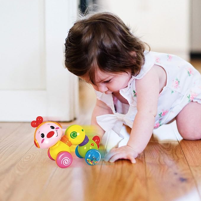 Stone and Clark My First Smartphone & Musical Press & Go Caterpillar Toy Bundle - Interactive Learning Toys for Toddlers