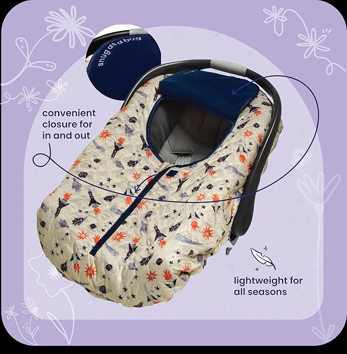 GoldBug Winter Car Seat Cover - Space Explorer