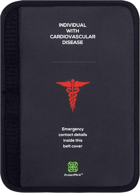 Protect Me Seatbelt Cover Cardiovascular Disease Seat Belt Covers. Seatbelt Cover w/Emergency Support. Car Accessories - Individual with Cardiovascular Disease