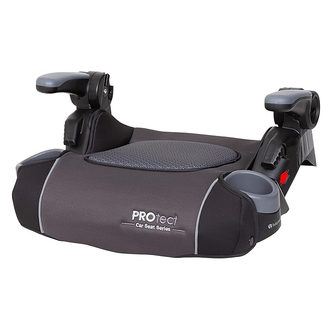 Baby Trend Protect 2-in-1 Booster Seat, Grey Tech – Lightweight Belt-Positioning Design, Cushioned Comfort, Everyday Big-Kid Support