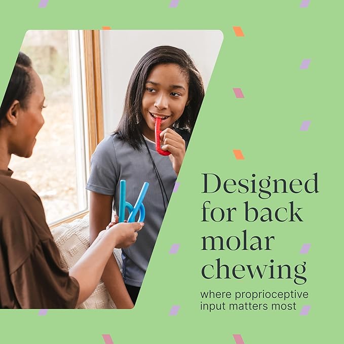 ARK Textured Grabber Sensory Chew, Sensory Toys for Kids and Adults, Chewy Fidget for Autism, ADHD, SPD, Anxiety, Medical-Grade Oral Motor Therapy Tools, Standard, Softest, Magenta