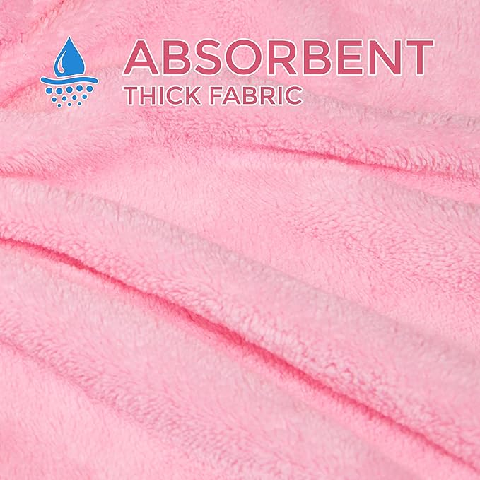 Ioly's Hooded Baby Bath Towels for Newborn Essentials 41" x 41" (Large) Towel with Hood for Toddler Babies Infant Baby Towels with Hood Cosas para Bebes recien nacidos Baby Bath Items (Pink)