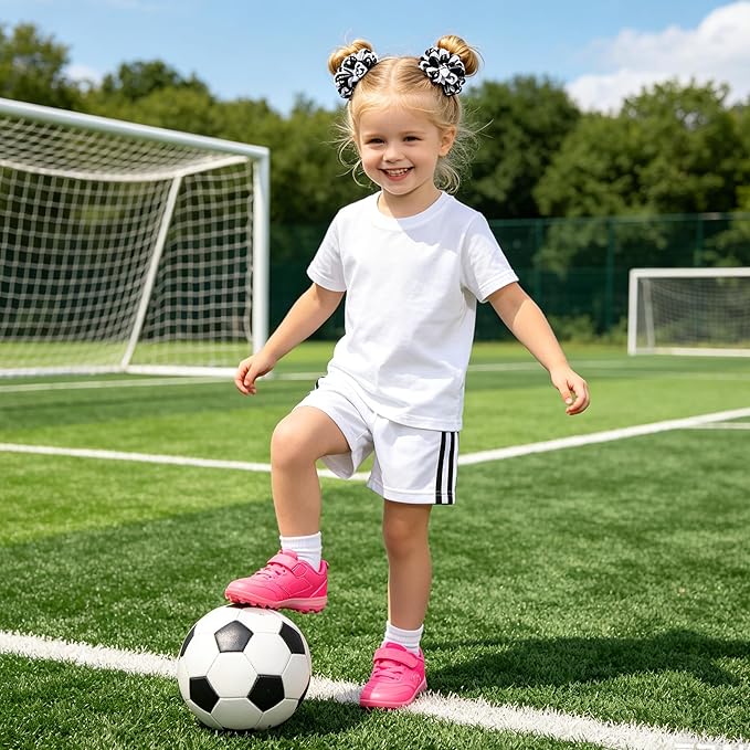 2026 Soccer Hair Bow Clips Soccer Ball Hair Accessories for Kids Girls Player School Team Football Party Accessories 4pcs