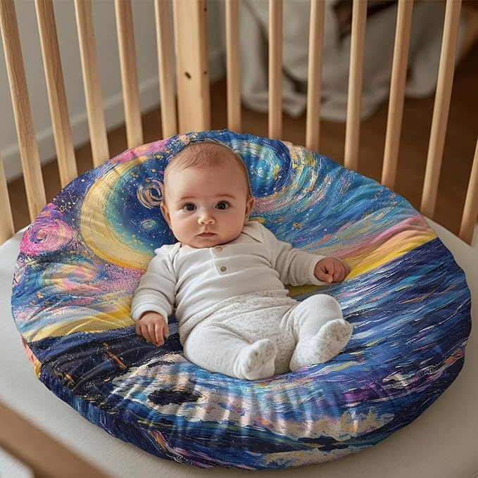 Newborn Lounger Cover, Moon Reusable Newborn Lounger Cover Comfortable Baby Lounger Covers Soft Newborn Lounger Cover for Baby Boys and Girls
