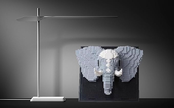 BDYDT Wall Art Elephant Building Blocks Set; A Wall Decor Set for Adults Who Love Creative Hobbies (1625 Pieces) Toys Gifts for Kid and Adult