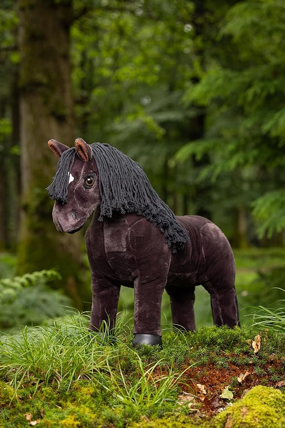 LeMieux Toy Pony Freya for Kids - Brown - Soft Coat - Flexible - Pretend Play - Stuffed Animal Horse - Gift for Kids - Suitable for Ages 3 Years +