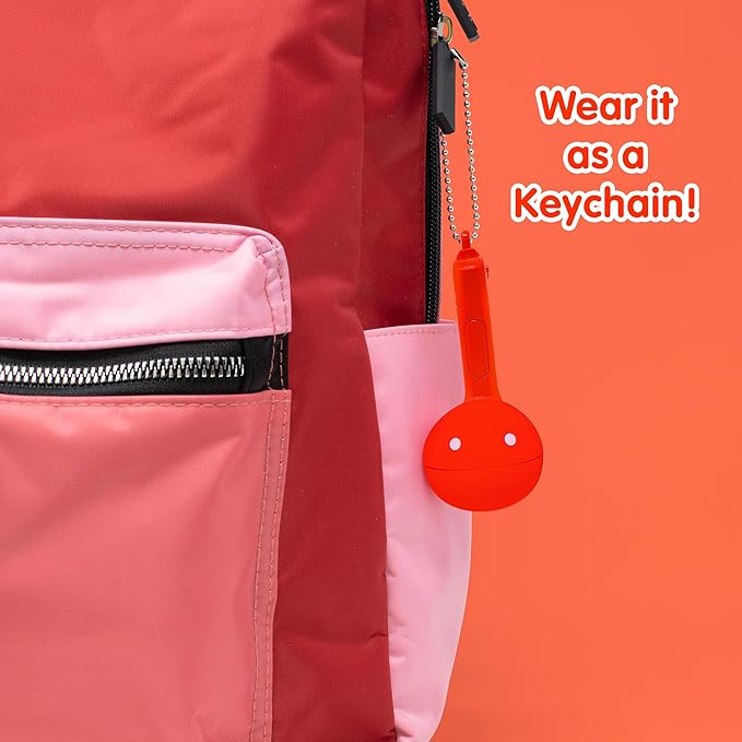Otamatone Melody Series Japanese Electronic [Mini Size] Musical Toy [11 Pre-Programmed Songs] Portable Synthesizer from Japan by Maywa Denki [English Instruction], Red