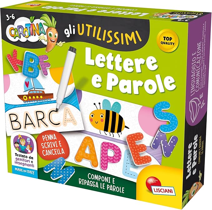 Liscianigiochi 102372 Karotina The Useful Letters and Words