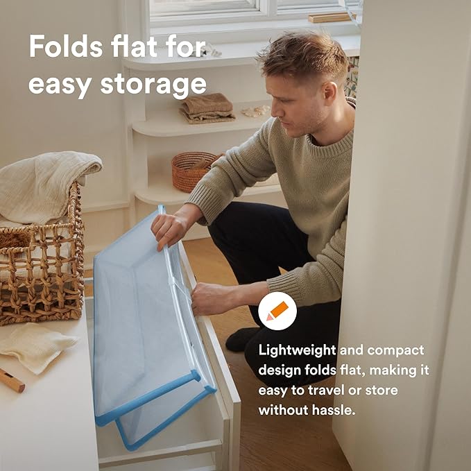 Stokke Flexi Bath X-Large Bundle, Ocean Blue - Spacious Baby Bathtub + Newborn Support - Lightweight, Foldable & Easy to Store - Best for Ages 0-6