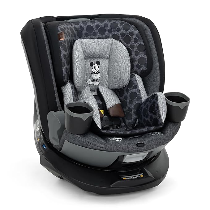 Disney Baby Turn and Go 360 Rotating All-in-One Convertible Car Seat, Vintage Mickey Mouse