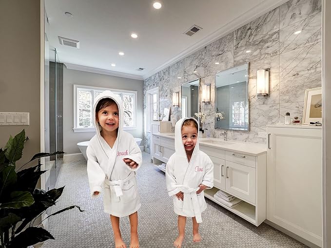 PERSONALIZED Baby Bathrobe -Toddler Bath robe Custom Monogram Embroidered Terry Robe